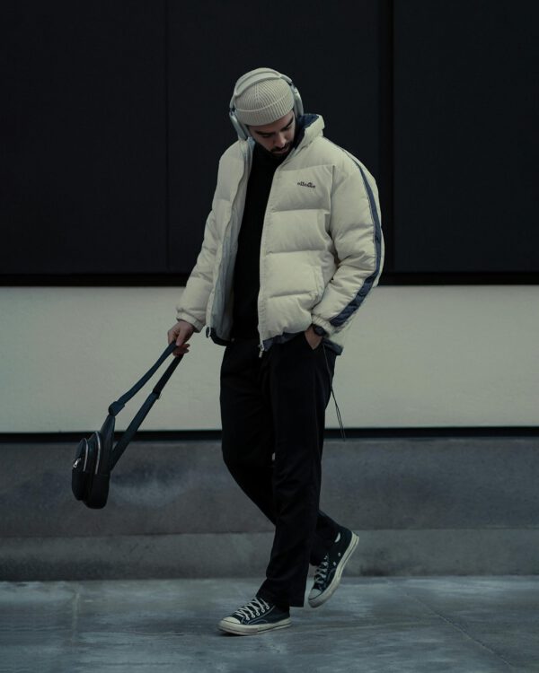 White Winter Wear Jacket for Men - Image 2